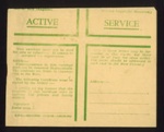 Army form W3078 (2) - forces active service envelopes - (unused) - 1940s; 7633