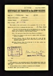 Army form x202/b - "Certificate of transfer to the army reserve" - Gnr S. Smith 1750686 R.A. (H.A.A.) - 19/02/1946; 19/02/1946; 5860 Army form x202/b - "Certificate of transfer to the army reserve" - Gnr S. Smith 1750686 R.A. (H.A.A.) - 19/02/1946; 19/02/1946; 5860