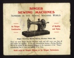 Advertisement - "Singer" sewing machines; 2255 Advertisement - "Singer" sewing machines; 2255