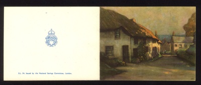 National savings stamps gift card -thatched cottages; 13171