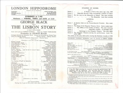 Theatre programmes (2) - London Hippodrome - "The Lisbon Story" & "Starlight Roof"; 36197 Theatre programmes (2) - London Hippodrome - "The Lisbon Story" & "Starlight Roof"; 36197