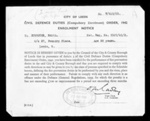 Civil Defence duties compulsory enrolment order - Edith Burhouse - fire prevention duties - Leeds - 20/01/1943; 20/01/1943; 3329 Civil Defence duties compulsory enrolment order - Edith Burhouse - fire prevention duties - Leeds - 20/01/1943; 20/01/1943; 3329