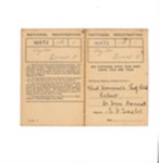 National registration identity card (buff) - Ernest F. Taylor - St. ives - Cornwall; 34893 National registration identity card (buff) - Ernest F. Taylor - St. ives - Cornwall; 34893