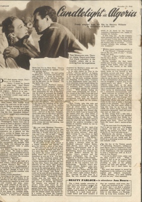 Magazine - "Picturegoer" 25/12/1943 - (front and rear pages missing); 36684 Magazine - "Picturegoer" 25/12/1943 - (front and rear pages missing); 36684