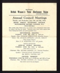 Leaflet - National British Women's Total Abstinence Union Meeting - 08/06/1943; 8/06/1943; 7338 Leaflet - National British Women's Total Abstinence Union Meeting - 08/06/1943; 8/06/1943; 7338