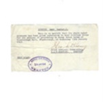R.A.F. bempton permit - acw Joyce hunter granted permission to wear civilian clothes to attend fancy dress dance - 13/01/1943; 13/01/1943; 34959 R.A.F. bempton permit - acw Joyce hunter granted permission to wear civilian clothes to attend fancy dress dance - 13/01/1943; 13/01/1943; 34959