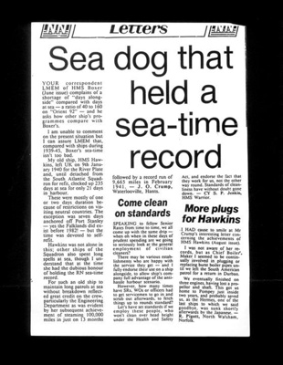 Newspaper clippings (obituaries) - Vice Admiral Sir Ernle Pope, Admiral Hugh Balfour etc ; 79754