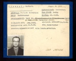 German P.O.W. record card - Herbert Frenzel - German - Dob 14/05/1904; 6581