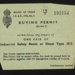 Board of Trade buying permit (green) - authorising the supply of one pair of industrial safety boots - 1946 - (for coal miner); 1/01/1946; 6133 Board of Trade buying permit (green) - authorising the supply of one pair of industrial safety boots - 1946 - (for coal miner); 1/01/1946; 6133