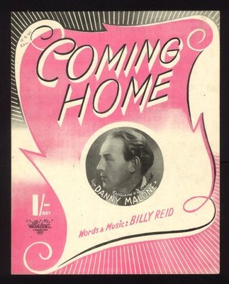 Sheet Music - "Coming Home" by Billy Reid - 1945; 1/01/1945; 6232