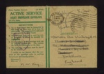 Army form w3078 - Active Service - Army Privilege envelope - addressed to Dvr Wintergill M. W/257064 - 03/04/1945; 3/04/1945; 9592