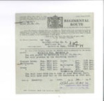 Army movement orders (3) - Pte Doreen Davinson or Parsons w/256733 A.T.S. - 1943-1945; 36166 Army movement orders (3) - Pte Doreen Davinson or Parsons w/256733 A.T.S. - 1943-1945; 36166