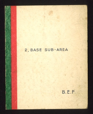 Christmas card - B.E.F. - British Expeditionary Force - France - 1939; 25/12/1939; 2098