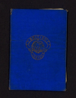 Membership card (blue) - "British Legion" - Pickering branch - blank; 5465