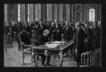Photograph - "Presenting the terms of the peace treaty to Germany at Versailles" - 1919; 1/01/1919; 8953