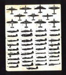 Leaflet - aircraft recognition silhouettes - German & Allied aircraft; 2693