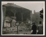 Official copyrighted war photograph- 20th October 1940- bomb damaged sports stadium; 56535