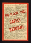German propaganda leaflet - "The dead will never return" / "The P.O.W. will safely return"; 5085