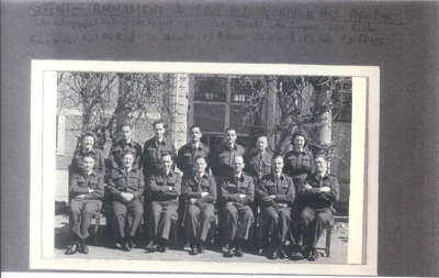 R.A.F. group photograph (copy) - H.Q. - 85 group - Ghent - Belgium - armament & 5139 bomb disposal squadron - April 1945; 1/04/1945; 36883 R.A.F. group photograph (copy) - H.Q. - 85 group - Ghent - Belgium - armament & 5139 bomb disposal squadron - April 1945; 1/04/1945; 36883