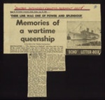 Photocopy - "Elizabethan News" 21/10/1942 - daily newsletter aboard the Queen Elizabeth - plus press cutting 27/08/1976; 21/10/1942; 2091 Photocopy - "Elizabethan News" 21/10/1942 - daily newsletter aboard the Queen Elizabeth - plus press cutting 27/08/1976; 21/10/1942; 2091