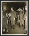 Official copyrighted war photograph - 29th October 1940 - German airmen under escort at a London station; 56578 Official copyrighted war photograph - 29th October 1940 - German airmen under escort at a London station; 56578