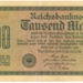 German bank note - Reichsbanknote - Tausend Mark - 1000 marks - 15/09/1922; 15/09/1922; 37970 German bank note - Reichsbanknote - Tausend Mark - 1000 marks - 15/09/1922; 15/09/1922; 37970