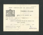 Army form c310 - army certificate of education - Gnr G. Coward - November 1934; 1/11/1934; 34524 Army form c310 - army certificate of education - Gnr G. Coward - November 1934; 1/11/1934; 34524