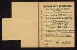 'Leave/ration card' belonging to a 'G.V. Mark'- Volunteer; 78819