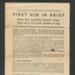 Information leaflet - "First aid in brief" - what to do after an air attack - June 1940; 1/06/1940; 3328 Information leaflet - "First aid in brief" - what to do after an air attack - June 1940; 1/06/1940; 3328