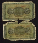 Bank notes (2) - Greek 100000 drachma - 1944; 1/01/1944; 5251