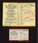 Royal naval station card (1) - Royal Naval barracks & ship's boarding pass (1) - "H.M.S. Aggressive" - Victor A. Chamberlain; 5489 Royal naval station card (1) - Royal Naval barracks & ship's boarding pass (1) - "H.M.S. Aggressive" - Victor A. Chamberlain; 5489