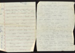 Handwritten notes (3 pages) made during lectures about first aid and medical treatment - heart attack, poisoning, head injury etc; 68890 Handwritten notes (3 pages) made during lectures about first aid and medical treatment - heart attack, poisoning, head injury etc; 68890