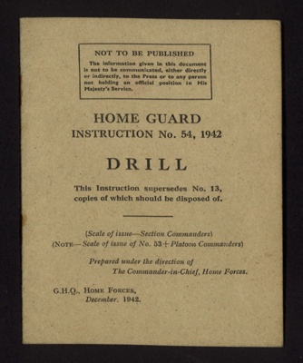 Home Guard drill; 19892