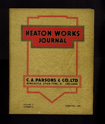 Magazine - "Heaton works journal" - Vol. 3 No: 16 - Christmas 1939; 25/12/1939; 3333