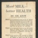 Recipe booklet - '151 recipes using milk' issued by the National Milk Publicity Council promoting the consumption of milk and addressing the health benefits ; 79737 Recipe booklet - '151 recipes using milk' issued by the National Milk Publicity Council promoting the consumption of milk and addressing the health benefits ; 79737