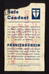 Safe conduct pass - instructing Allied troops to allow safe conduct to surrendering German soldiers; 2199