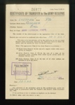 83447 - certificate of transfer to the army reserve pte eric gooden