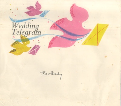 Envelope (white) - "Wedding Telegram"; 38569 Envelope (white) - "Wedding Telegram"; 38569