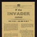 Leaflet - "If the Invader Comes - What to do - and how to do it" - Ministry of Information - June 1940; 1/06/1940; 1759 Leaflet - "If the Invader Comes - What to do - and how to do it" - Ministry of Information - June 1940; 1/06/1940; 1759