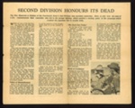Newspaper article - "For your Tomorrow..." - memorial to the 2nd Division - 14th Army at Kohima - from S.E.A.C. newspaper 19/11/1944; 19/11/1944; 5360 Newspaper article - "For your Tomorrow..." - memorial to the 2nd Division - 14th Army at Kohima - from S.E.A.C. newspaper 19/11/1944; 19/11/1944; 5360