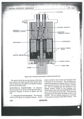 Photocopied extracts from R.A.F. bomb disposal manual - with information on German bomb fuses; 37718
