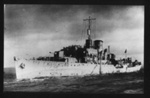Photograph - "H.M.S. Orchis" - pennant no: K76 - flower class corvette; 1991