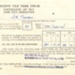 Income Tax Certificate of Pay and Tax Deducted 1949-1950 - J.E. Bowes; 38108