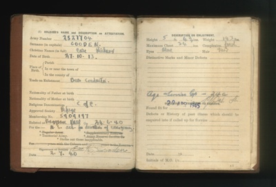 83945 - soliders service and paybook eric gooden