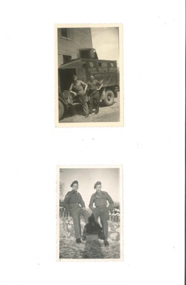 Photographs (2) - Arthur Stanley - army service in Austria; 34957 Photographs (2) - Arthur Stanley - army service in Austria; 34957
