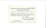 R.A.F. identity card for Mechanical Transport Drivers - Jean Willoughby - Aircraftswoman W.A.A.f; 36219