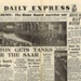 Newspaper - Daily Express. 4th December 1944. 'Home Guard marches out' and 'tanks over the Saar'; 4/12/1944; 68120