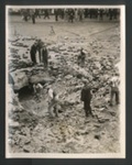 Official copyrighted war photograph- 7th September 1940- crater caused by bombing in London area; 56557 Official copyrighted war photograph- 7th September 1940- crater caused by bombing in London area; 56557