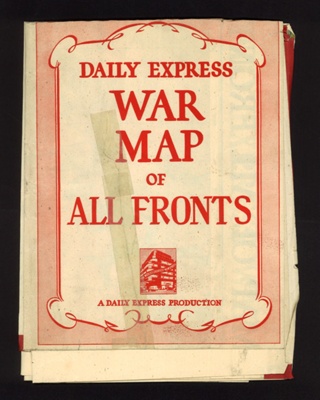 Map - "Daily Express" war map of all fronts - 1941; 1/01/1941; 1828 Map - "Daily Express" war map of all fronts - 1941; 1/01/1941; 1828