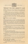 Leaflet - What To Do About Gas - Ministry of Home Security; 83730 Leaflet - What To Do About Gas - Ministry of Home Security; 83730